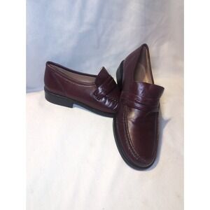 Steeple Gate Loafer Sz 9.5 Mens Made In Brazil All Leather Ox Blood Vintage